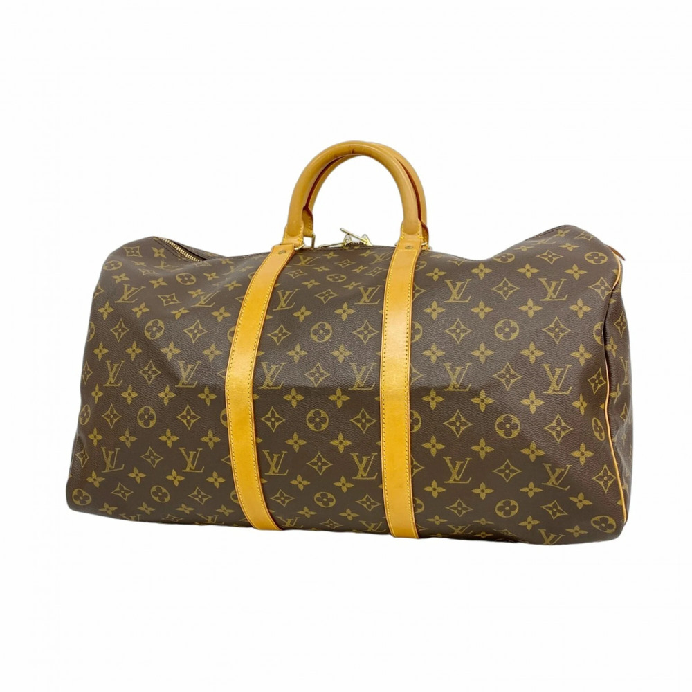 LOUIS VUITTON Brown Monogram Keepall 50 Boston Bag - Picture 1 of 10
